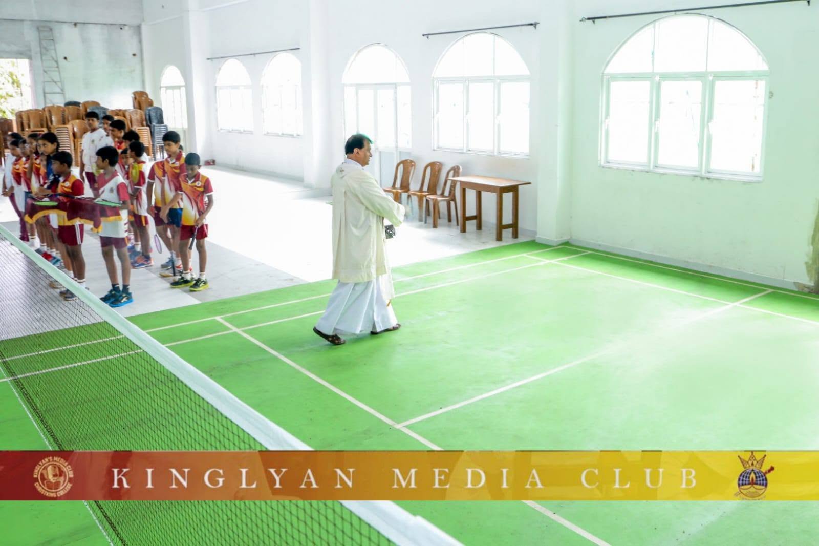 blessing and inauguration of the new badminton court